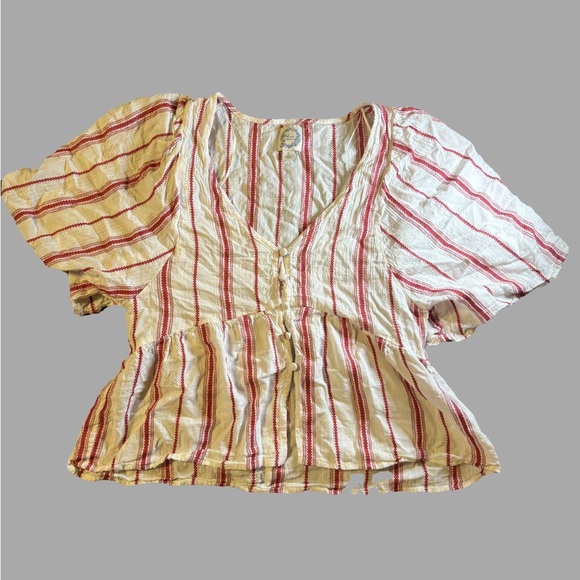 Blue Rain Tops - 🔮 3/$15 Red and White Blouse